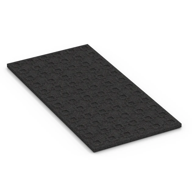 Aufsicht auf die Unterseite, also die Bodenseite von WARCO-Formteil 6381 - Stallmatte im Format 100 x 50 x 3 cm | 0,50 m².
