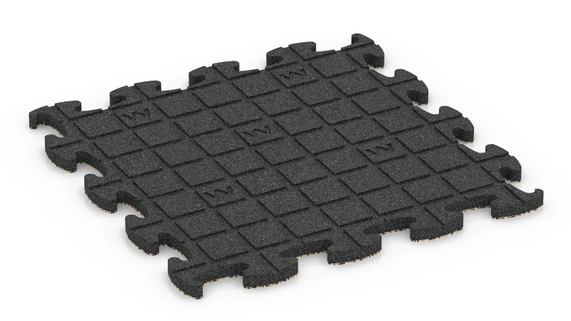 Quadratische Auflagepads mit breiten, flachen Drainagekanälen