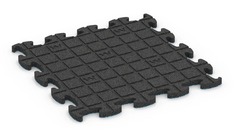Quadratische Auflagepads mit breiten, flachen Drainagekanälen