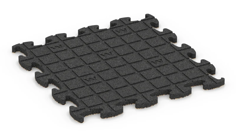 Quadratische Auflagepads mit breiten, flachen Drainagekanälen