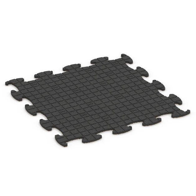La vue du dessous ou de la face inférieure, c’est-à-dire la face inférieure de la pièce moulée WARCO 6808 - Sol agility pour chiens au format 98 x 98 × 1,8 cm.