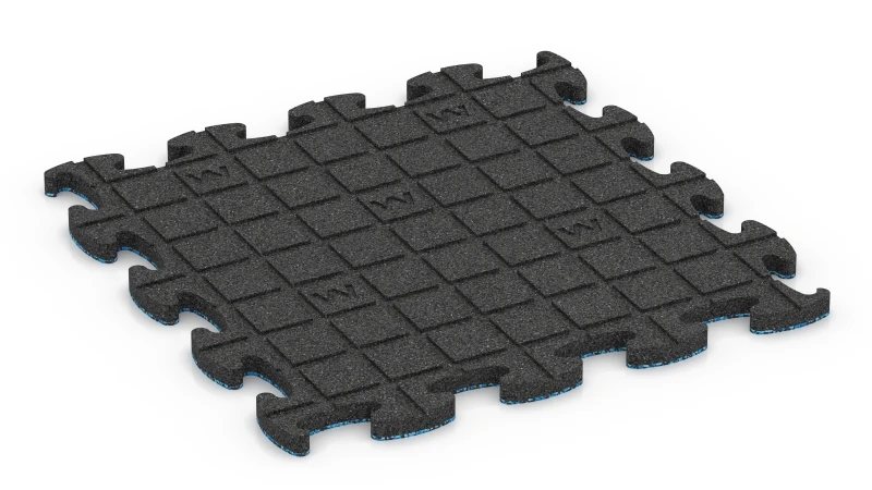 Quadratische Auflagepads mit breiten, flachen Drainagekanälen