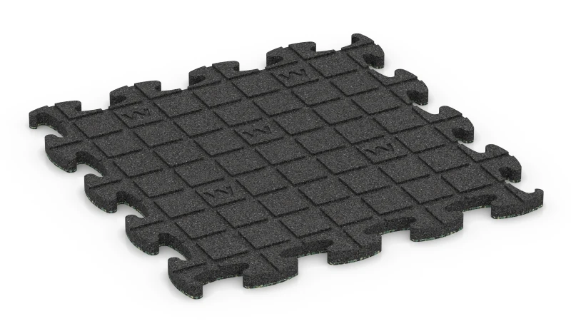 Quadratische Auflagepads mit breiten, flachen Drainagekanälen
