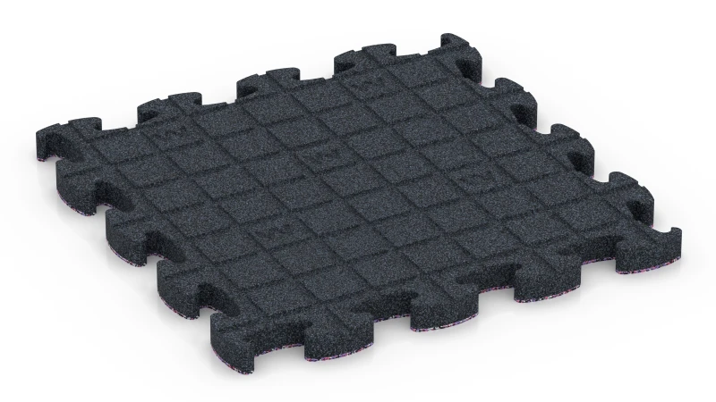 Quadratische Auflagepads mit breiten, flachen Drainagekanälen