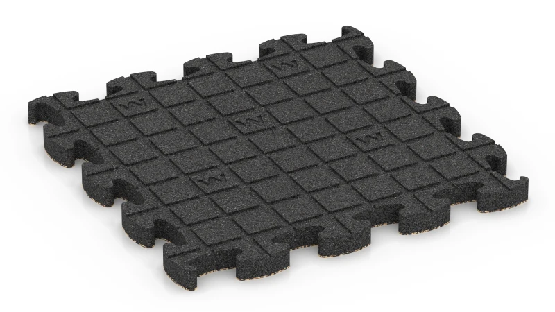 Quadratische Auflagepads mit breiten, flachen Drainagekanälen