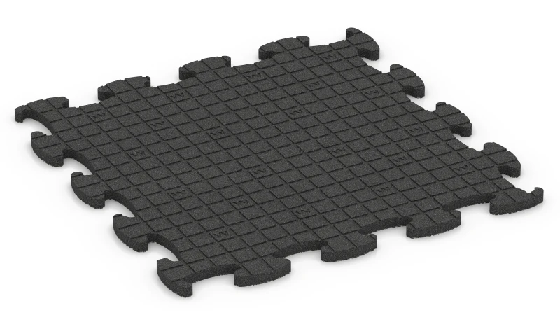 Quadratische Auflagepads mit breiten, flachen Drainagekanälen