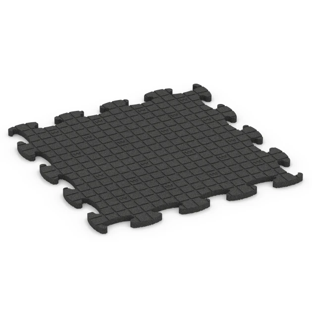 Aufsicht auf die Unterseite, also die Bodenseite von WARCO-Formteil 6886 - Fitness Max Floor System im Format 98 x 98 x 2,8 cm.