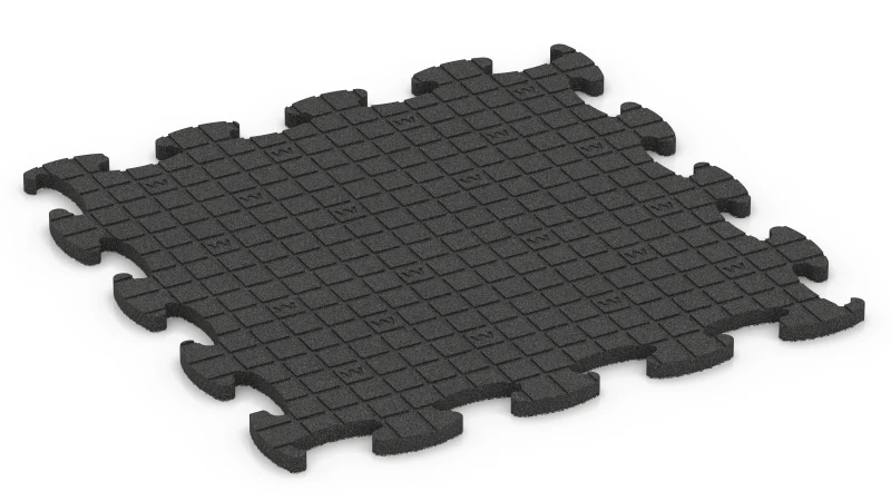 Quadratische Auflagepads mit breiten, flachen Drainagekanälen