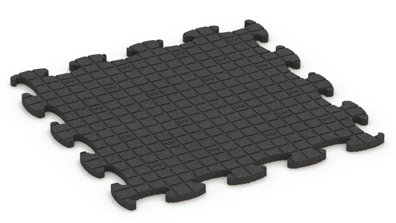Quadratische Auflagepads mit breiten, flachen Drainagekanälen