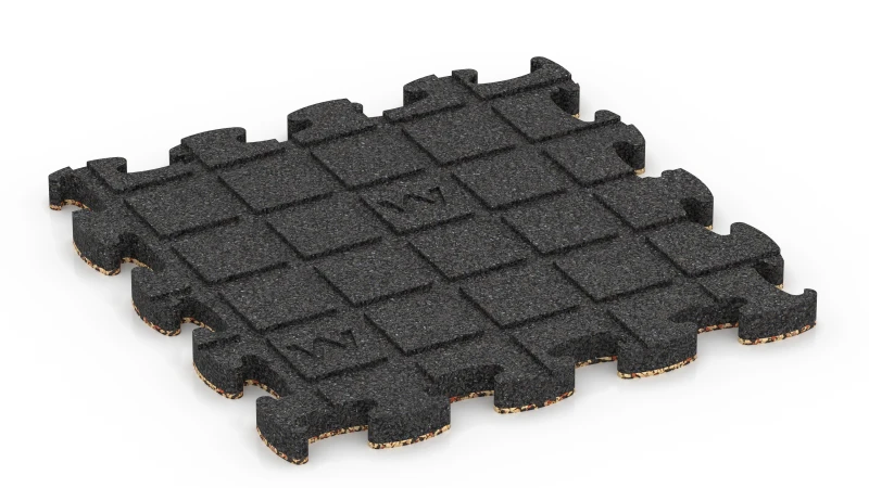 Quadratische Auflagepads mit breiten, flachen Drainagekanälen