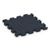 La vue du dessous ou de la face inférieure, c’est-à-dire la face inférieure de la pièce moulée WARCO 6967 - Fitness Premium sol technique au format 45,9 x 45,9 x 2,8 cm.