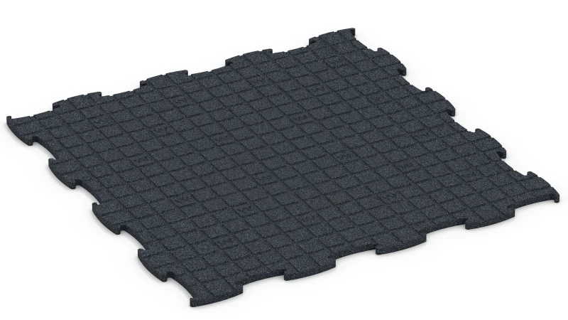 Quadratische Auflagepads mit breiten, flachen Drainagekanälen