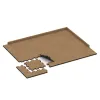 Typische Verlegung oder Einbausituation für den Artikel 4102 von WARCO - Ballspielplatte, Farbton Rattan Lounge in der Abmessung 500 x 500 x 30 mm.