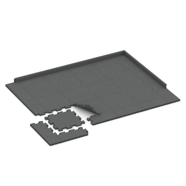 Typische Verlegung oder Einbausituation für den Artikel 4182 von WARCO - Ballspielplatte, Farbton Schiefergrau in der Abmessung 50 x 50 x 3 cm | 0,25 m².