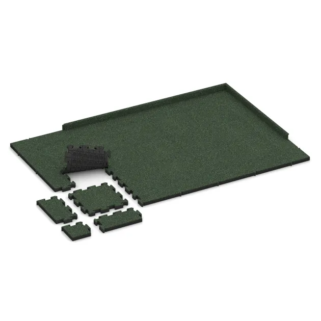 Typische Verlegung oder Einbausituation für den Artikel 4162 von WARCO - Ballspielplatte HD, Farbton Englischer Rasen in der Abmessung 500 x 500 x 50 mm.