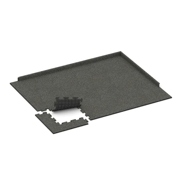 Typische Verlegung oder Einbausituation für den Artikel 0124 von WARCO - Poolumrandung, Farbton Dunkelgrauer Granit in der Abmessung 500 x 500 x 18 mm.