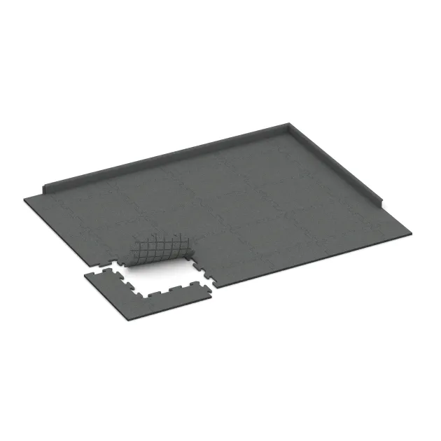 Typische Verlegung oder Einbausituation für den Artikel 3917 von WARCO - Spielmatte, Farbton Schiefergrau in der Abmessung 500 x 500 x 18 mm.