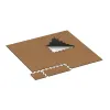 Typische Verlegung oder Einbausituation für den Artikel 4746 von WARCO - Randplatte, Farbton Terra Cotta in der Abmessung 1000 x 485 x 18 mm.