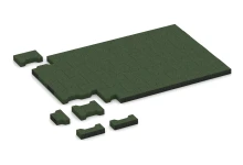 Verbundpflaster – Doppel-T Fallschutz-Pflaster 4,3 cm - EN 1177 ≤ 80 cm