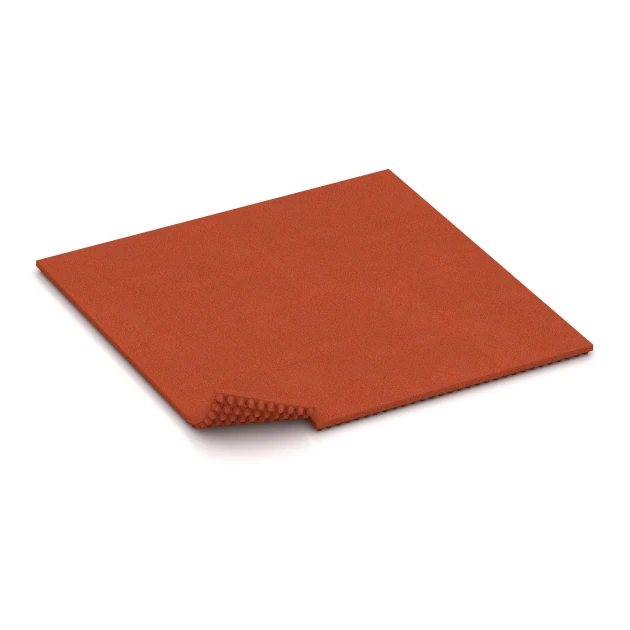 La situation d'installation typique du produit 3644 de WARCO - Tapis d’écurie de luxe, en couleur Rouge brique dans les dimensions 100 × 50 × 5,5 cm.