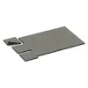Typische Verlegung oder Einbausituation für den Artikel 5543 von WARCO - Fallschutzplatte 4,5 cm - EN 1177 ≤ 135 cm, Farbton Grauer Granit in der Abmessung 500 x 500 x 45 mm.