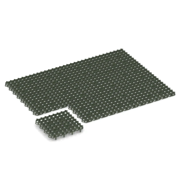 Typische Verlegung oder Einbausituation für den Artikel 3634 von WARCO - Kunststoff-Wabengitter, Farbton Mattgrün in der Abmessung 47,6 × 47,6 × 4 cm | 0,226 m².