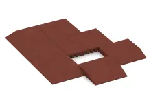 Rand-Platte (eine Seite abgeschrägt)