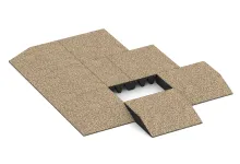 Dalle latérale (un côté biseauté)