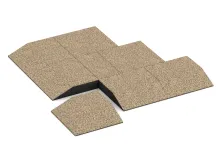 Dalle de coin (deux côtés biseautés)