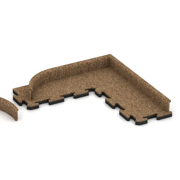 Typische Verlegung oder Einbausituation für den Artikel 2252 von WARCO - Wandschutz Sockelleiste, Farbton Rattan Lounge in der Abmessung 750 x 20 x 80 mm.