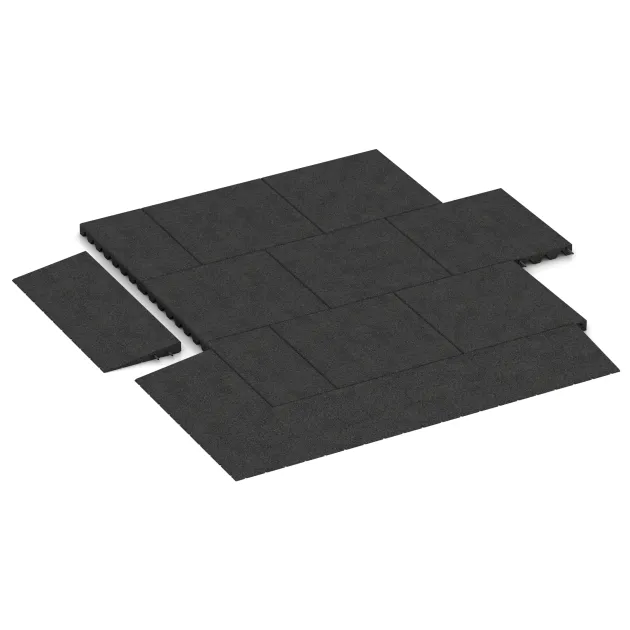 Typische Verlegung oder Einbausituation für den Artikel 2468 von WARCO - Übergangsrampe 75 cm, Farbton Anthrazit in der Abmessung 750 x 300 mm | 8 <  45 mm.