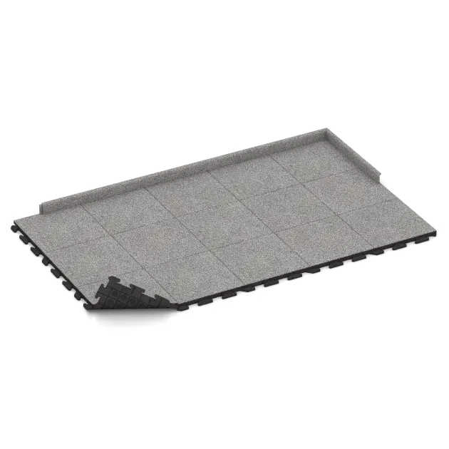 Typische Verlegung oder Einbausituation für den Artikel 4623 von WARCO - Poolfliese Classic, Farbton Grau Melange in der Abmessung 500 x 500 x 40 mm.