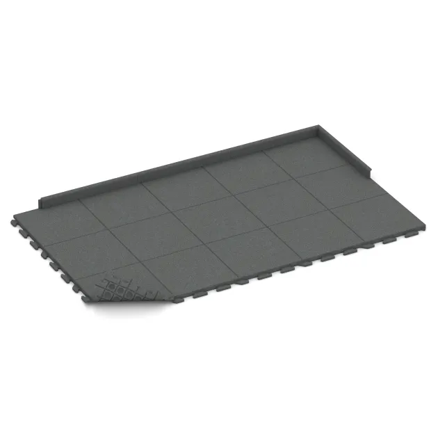La situation d'installation typique du produit 1389 de WARCO - Dalles pour allées Classic, en couleur Gris ardoise dans les dimensions 500 x 500 x 40 mm.