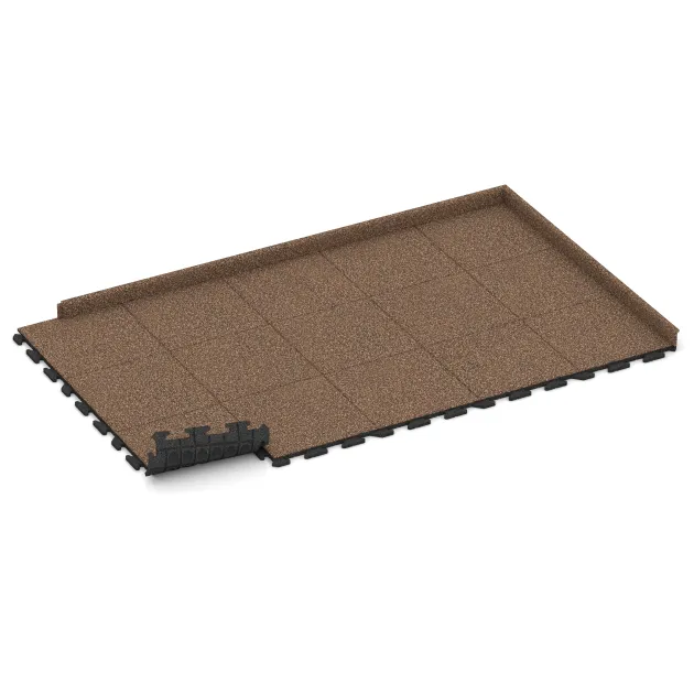 Typische Verlegung oder Einbausituation für den Artikel 1211 von WARCO - Poolfliese Classic, Farbton Bast & Borke in der Abmessung 500 x 500 x 30 mm.