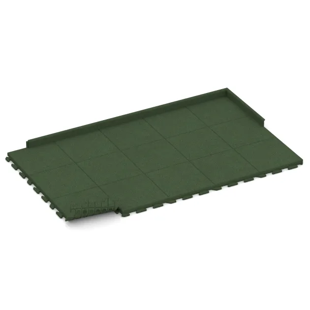 La situation d'installation typique du produit 1480 de WARCO - Dalles pour allées Classic, en couleur Vert gazon dans les dimensions 500 x 500 x 50 mm.