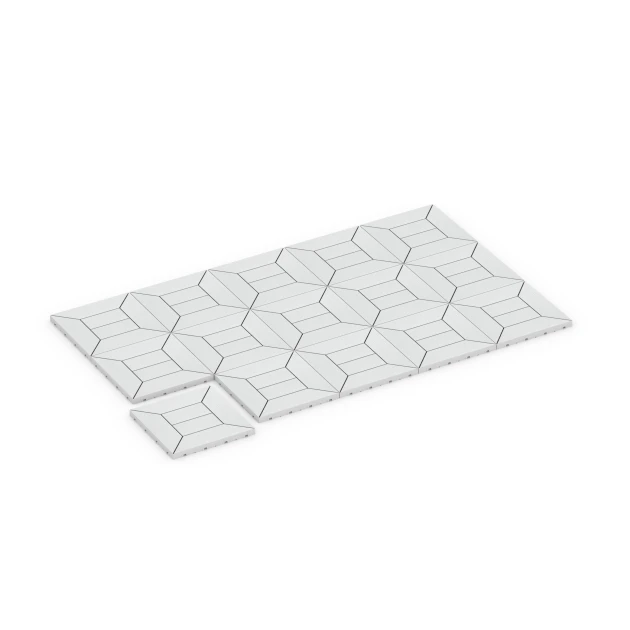 Typische Verlegung oder Einbausituation für den Artikel 6352 von WARCO - Kassettenmuster – Klickfliese, Farbton Kreide in der Abmessung 30 x 30 x 2 cm.