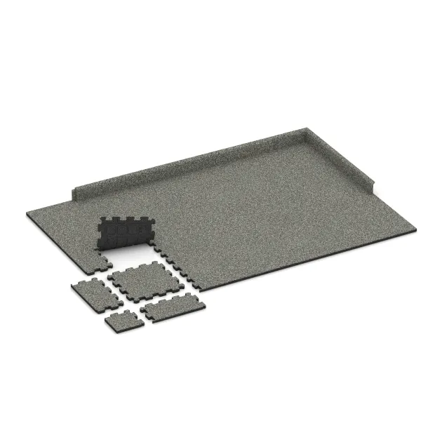 Typische Verlegung oder Einbausituation für den Artikel 5423 von WARCO - Treppenfliese, Farbton Grauer Granit in der Abmessung 306 x 306 x 20 mm.
