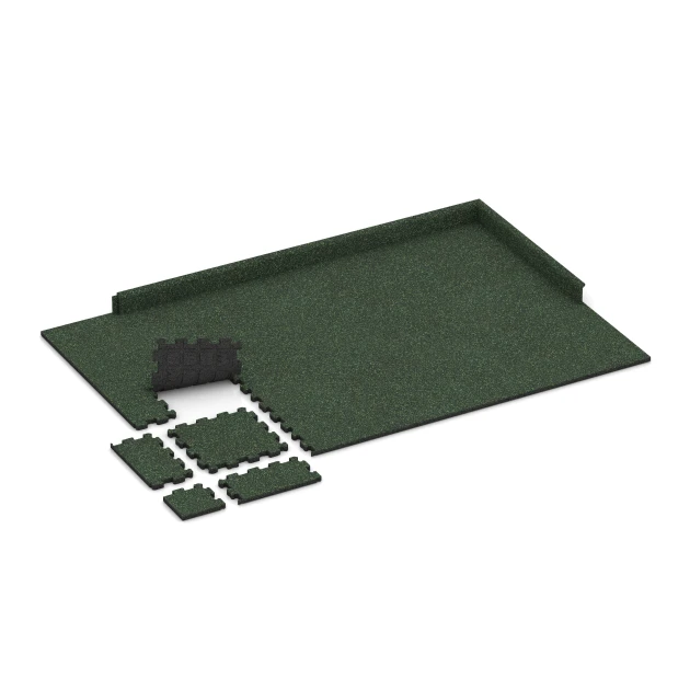 La situation d'installation typique du produit 3723 de WARCO - Tapis de Fitness Premium 2 cm, en couleur Gazon anglais dans les dimensions 30,6 x 30,6 x 2 cm | 0,094 m².