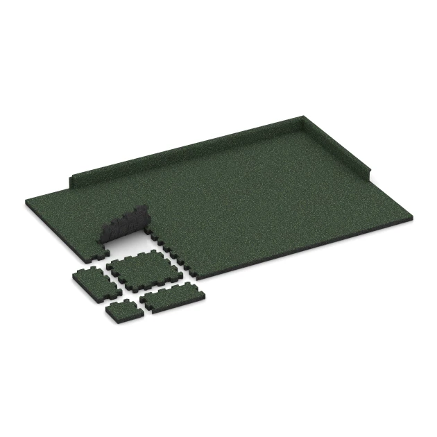 La situation d'installation typique du produit 4275 de WARCO - Revêtement de sol extérieur, en couleur Gazon anglais dans les dimensions 30,6 x 30,6 x 3 cm | 0,094 m².