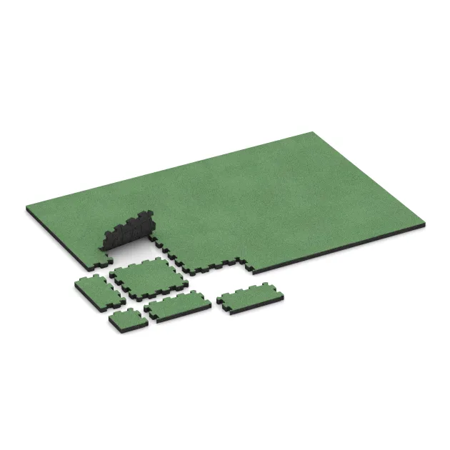 Typische Verlegung oder Einbausituation für den Artikel 5239 von WARCO - Poolfliese Fugenlos, Farbton Blassgrün in der Abmessung 306 x 306 x 30 mm.