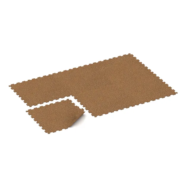 Typische Verlegung oder Einbausituation für den Artikel 1023 von WARCO - Fitnessboden Kompakt, Farbton Terra Cotta in der Abmessung 970 x 970 x 8 mm | 0,94 m.