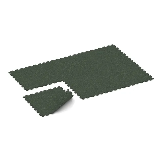 La situation d'installation typique du produit 1099 de WARCO - Sol de Fitness Compact, en couleur Pelouse anglaise dans les dimensions 970 x 970 x 16 mm.