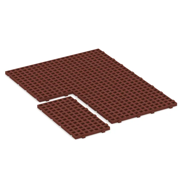 La situation d'installation typique du produit 5275 de WARCO - Dalle de gazon, en couleur Rouge brique dans les dimensions 1000 x 500 x 45 mm.