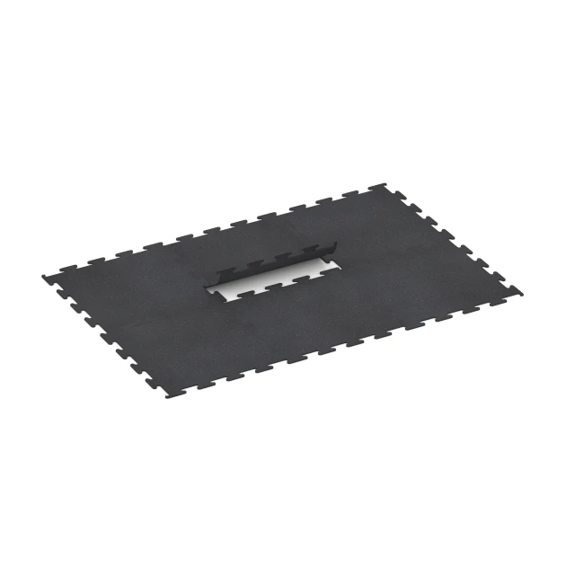 Typische Verlegung oder Einbausituation für den Artikel 3753 von WARCO - Fitness Performance Elite Trainingsboden, Farbton Leicht Rot Gesprenkelt in der Abmessung 100 x 100 x 1 cm | 1,00 m².