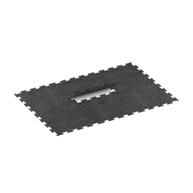 Typische Verlegung oder Einbausituation für den Artikel 3776 von WARCO - Fitness Performance Elite Trainingsboden, Farbton Leicht Grau Gesprenkelt in der Abmessung 100 x 100 x 1 cm | 1,00 m².