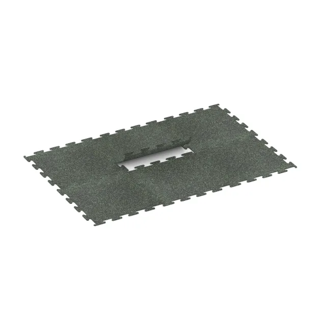 La situation d'installation typique du produit 3755 de WARCO - Revêtement sportif Fitness Performance Elite, en couleur Vert doux moucheté dans les dimensions .