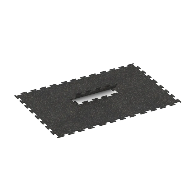 Typische Verlegung oder Einbausituation für den Artikel 3752 von WARCO - Fitness Performance Elite Trainingsboden, Farbton Leicht Gelb Gesprenkelt in der Abmessung 100 x 100 x 1 cm | 1,00 m².
