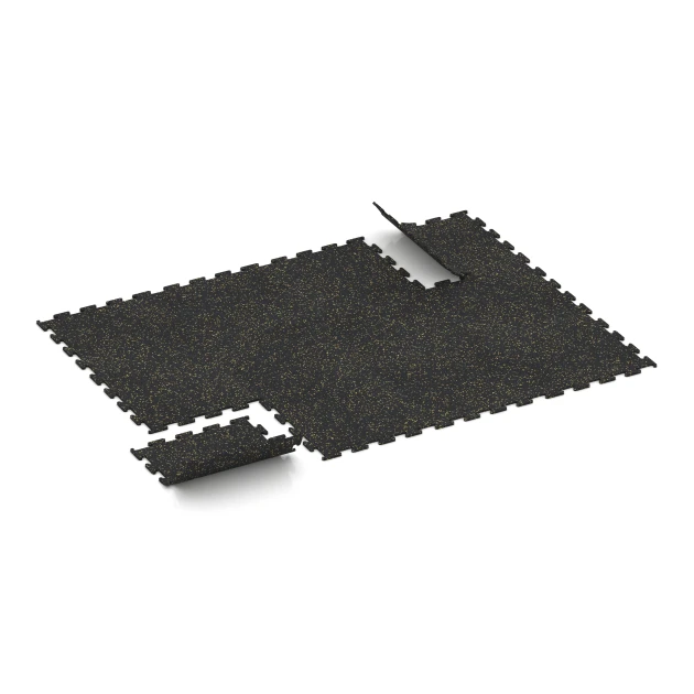 Typische Verlegung oder Einbausituation für den Artikel 3764 von WARCO - Fitness Performance Elite Trainingsboden, Farbton Leicht Gelb Gesprenkelt in der Abmessung 50 x 50 x 1 cm | 0,25 m².