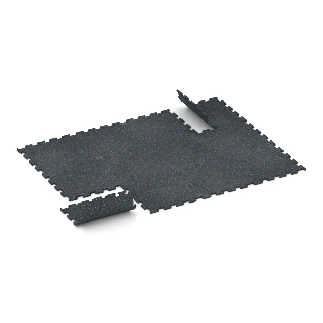 Typische Verlegung oder Einbausituation für den Artikel 3770 von WARCO - Fitness Performance Elite Trainingsboden, Farbton Leicht Blau Gesprenkelt in der Abmessung 50 x 50 x 1,5 cm | 0,25 m².