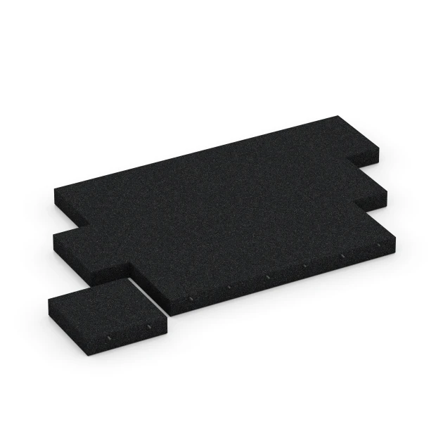 Typische Verlegung oder Einbausituation für den Artikel 6277 von WARCO - Fallschutzplatte – 300 cm, Farbton Anthrazit in der Abmessung 50 x 50 x 11 cm.